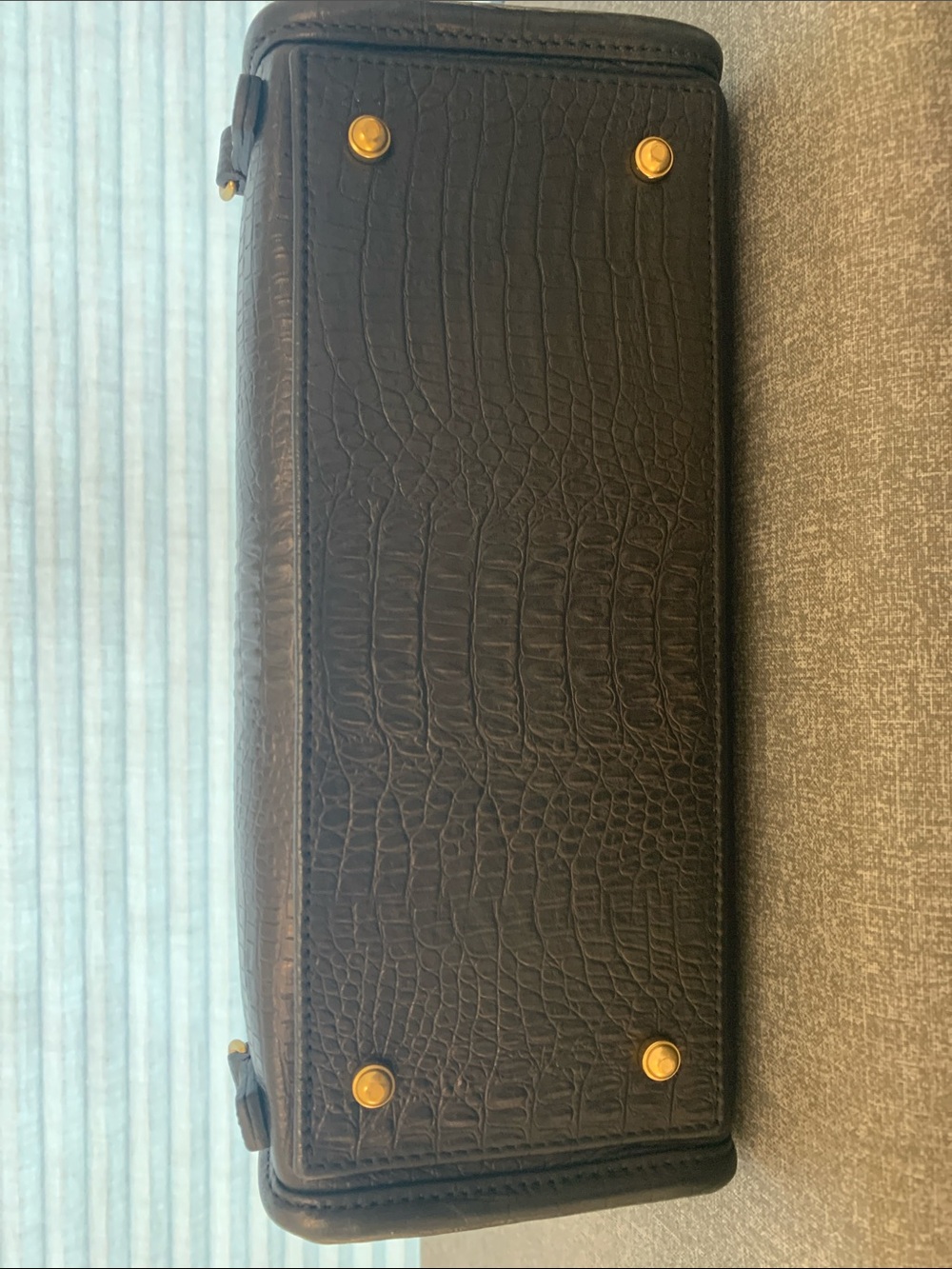 Blair Ritchey Mini Penn Carryall Bag in Black Gator - Picture 5 of 7